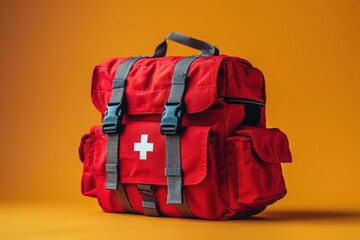 first aid kit isolated