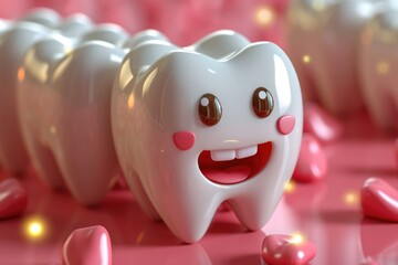 minimlistic teeth background