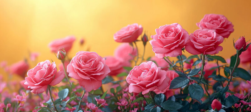 pink roses with a blank card prefs photo