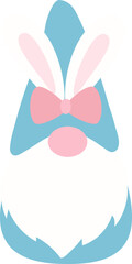 Gnome with Easter Bunny Ears vector