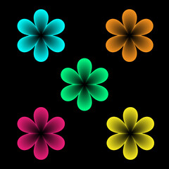 Beautiful 3d flower design