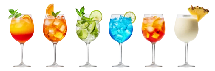 Foto op Plexiglas Summer alcohol cocktails on a transparent background © MW.LW