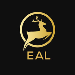 EAL Letter logo design template vector. EAL Business abstract connection vector logo. EAL icon circle logotype.

