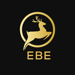 EBE Letter logo design template vector. EBE Business abstract connection vector logo. EBE icon circle logotype.

