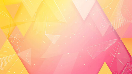Pink and yellow geometric background vector presentation design. PowerPoint and Business background.