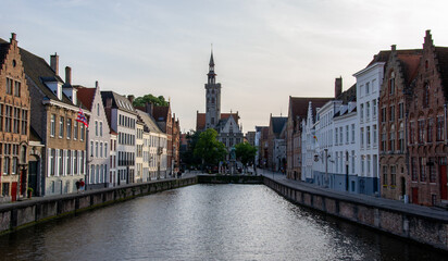 Brugge seen from a canal