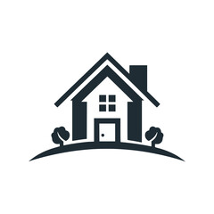Home property logo vector illustration template design