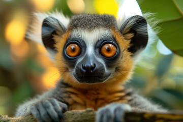 lemur on tree