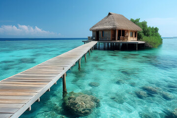tropical island in the maldives