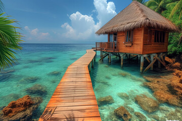 tropical paradise island, maldives