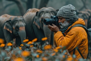 Indian wildlife filmmaker capturing breathtaking footage of animals in their natural habitat