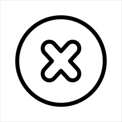 Obraz premium Vector of Check Mark Tick Right Wrong Yes No Icon Flat design