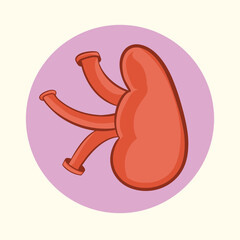 World kidney day vintage on white, vector illustration