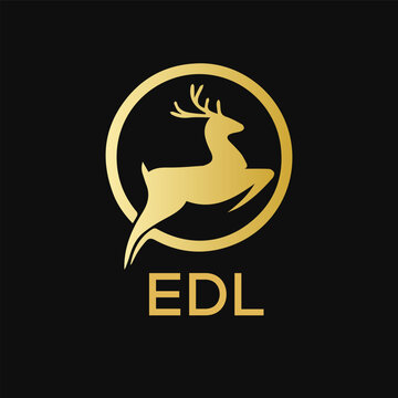 EDL Letter logo design template vector. EDL Business abstract connection vector logo. EDL icon circle logotype.
