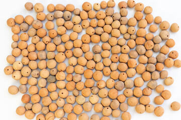 Light weight expanded aggregate clay balls closeup