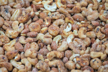 mix of walnuts, cashews, walnuts, Brazil nuts, pecans and almonds