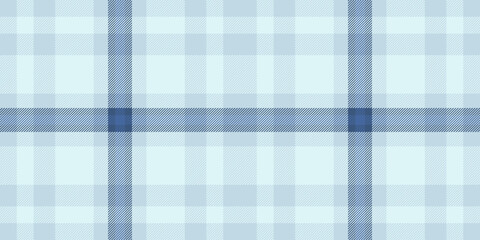 Softness check textile plaid, model background seamless vector. Modern fabric tartan texture pattern in light and blue colors.