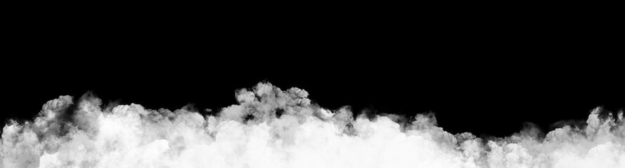 fire isolated, air fog smoke black background