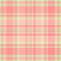 Geometry texture textile fabric, business background tartan vector. Pop seamless pattern check plaid in light and red colors.