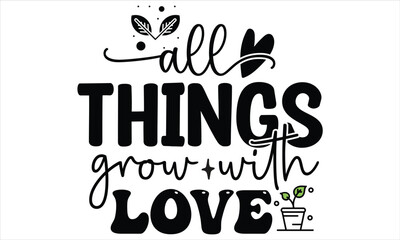 Garden Quotes SVG Design Template