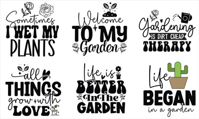 Fototapeta premium Garden SVG Bundle