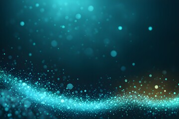 Fototapeta premium Cyan glow particle