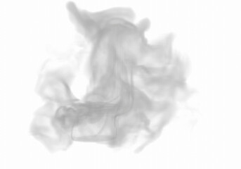 render of isolated smoke texture on blackground - obrazy, fototapety, plakaty