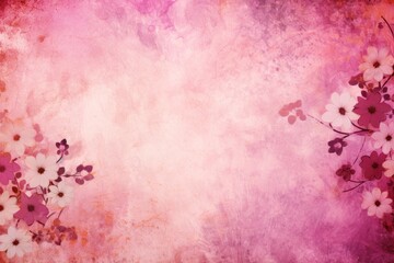 pink abstract floral background with natural grunge textures