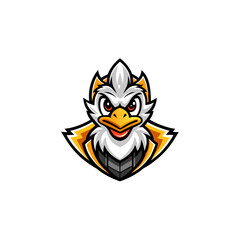 e sport duck mascot logo