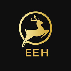 EEH Letter logo design template vector. EEH Business abstract connection vector logo. EEH icon circle logotype.
