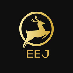 EEJ Letter logo design template vector. EEJ Business abstract connection vector logo. EEJ icon circle logotype.
