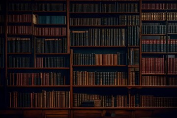 old books in library