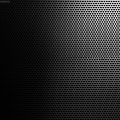 Dark metal hexagon mesh pattern background ai generated