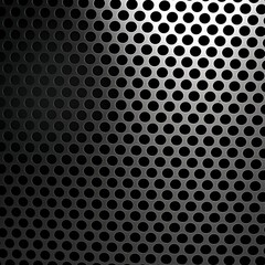 Dark metal hexagon mesh pattern background ai generated