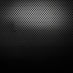Dark metal hexagon mesh pattern background ai generated