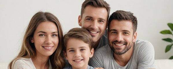 The Gift of Love: One Child, Infinite Joy - A Family Embracing the Beauty of Togetherness