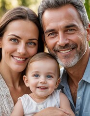 Heartwarming Family: One Child, Countless Smiles - A Portrait of Happiness and Love