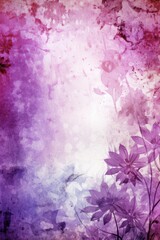 purple abstract floral background with natural grunge textures