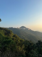 sunset in the mountains