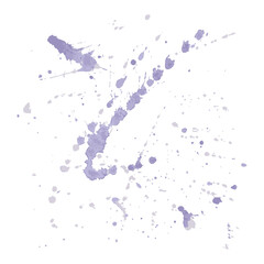 Abstract spot, lilac splash pattern. Watercolor hand drawn background