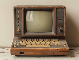 Classic CRT Monitor Computer