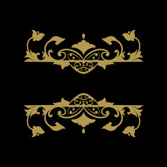 Vector frame ornament vintage classic element decoration