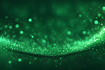 Emerald glow particle