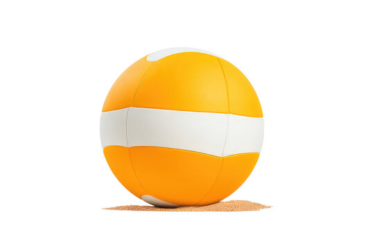 Volleyball Game Concept with Energetic Visuals Isolated on Transparent Background