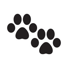 paw logo icon . dog or cat paw. vector illustration