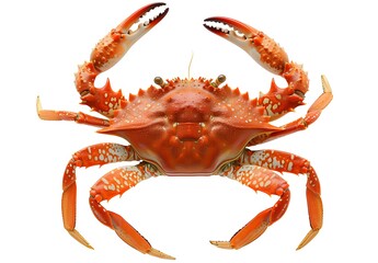 Red Crab Isolated on White Background