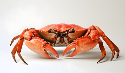 Red Crab Isolated on White Background