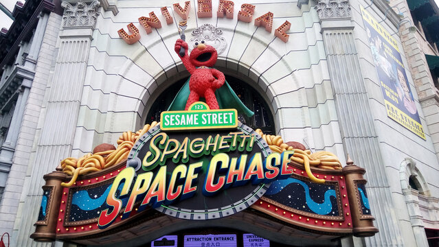 Spaghetti Space Chase Ride at Universal Studios