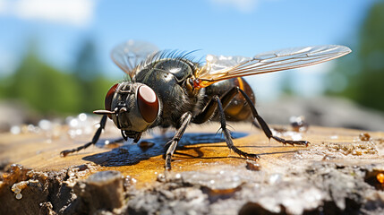 Close-Up of a  Fly
