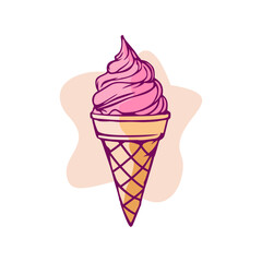 Ice Cream Illustration 